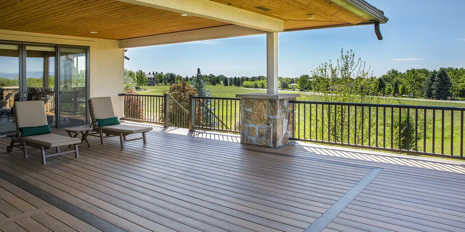 image of open porch composite deck