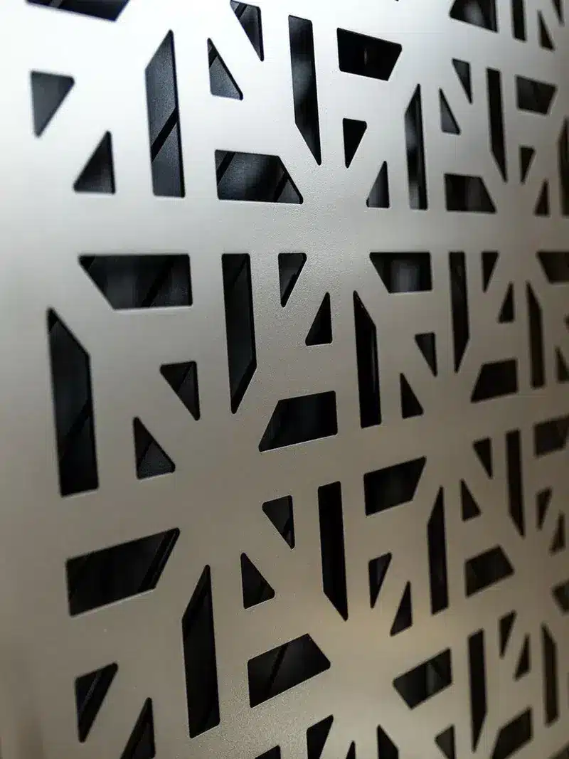 Custom laser cut design privacy screens in Colorado