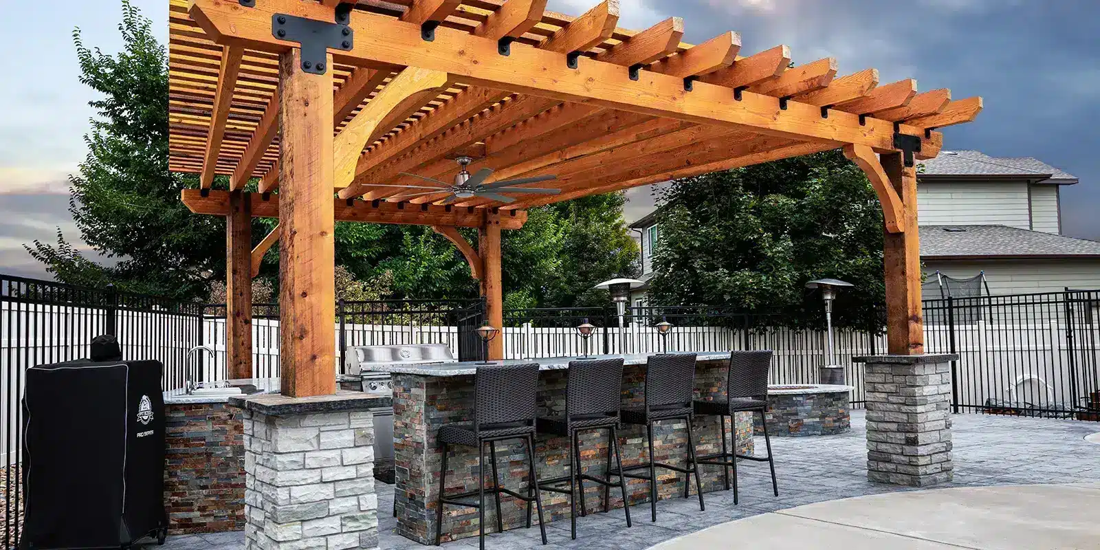 wooden-pergola - Custom Pergolas and outdoor living spaces builder and contractor Denver Colorado