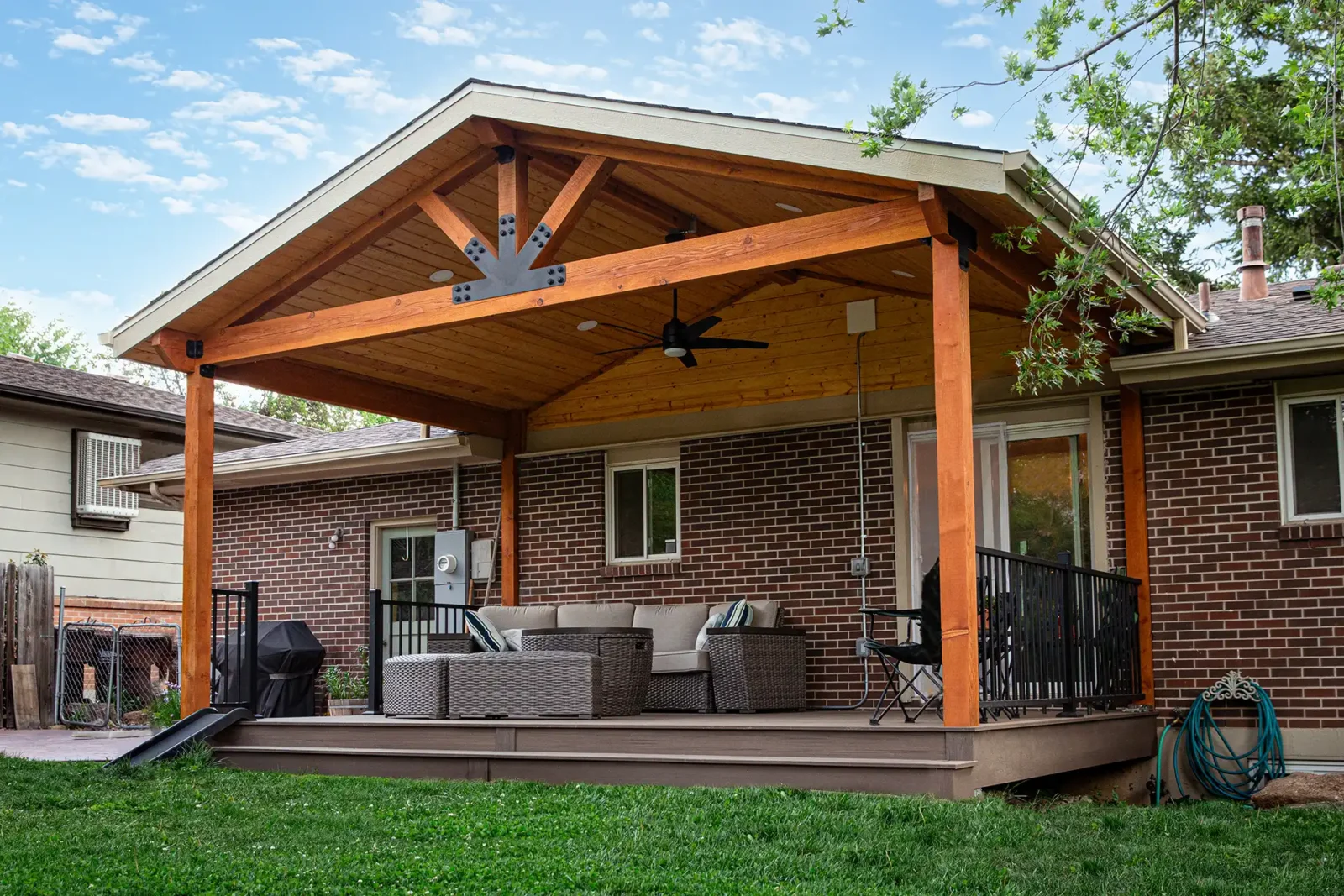 photo of a pavilion - Covered porch builder in Colorado - Composite decking contractor